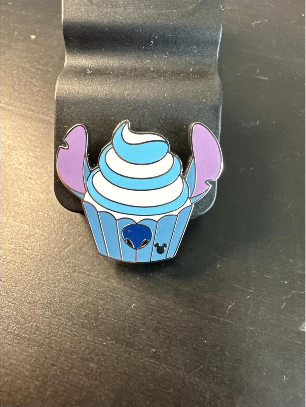 New 2026 WDW Hidden Disney Mickey Wave A Cupcakes Lilo & Stitch Cupcake Pin